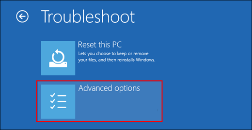 m01 Troubleshoot AdvancedOptions